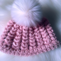 Custom pom pom winter knitted hat