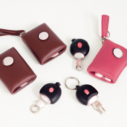 cute leather car key bags