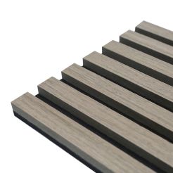 Acoustic wooden slats wall panel