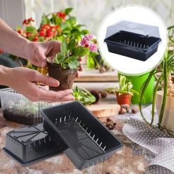 Self watering seed seedling trays