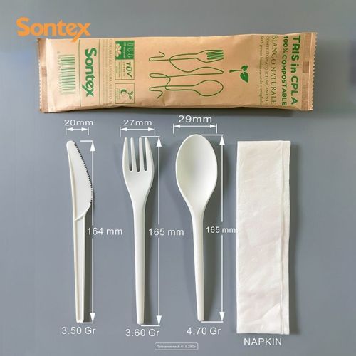 BIO-MAYA-BIS 3 in 1 cutlery packs